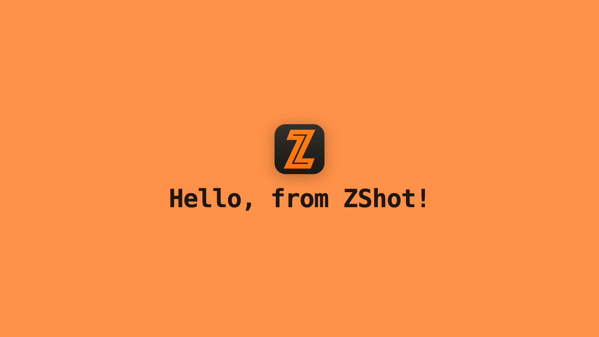 The Hello from ZShot page on its pumpkin opening frame